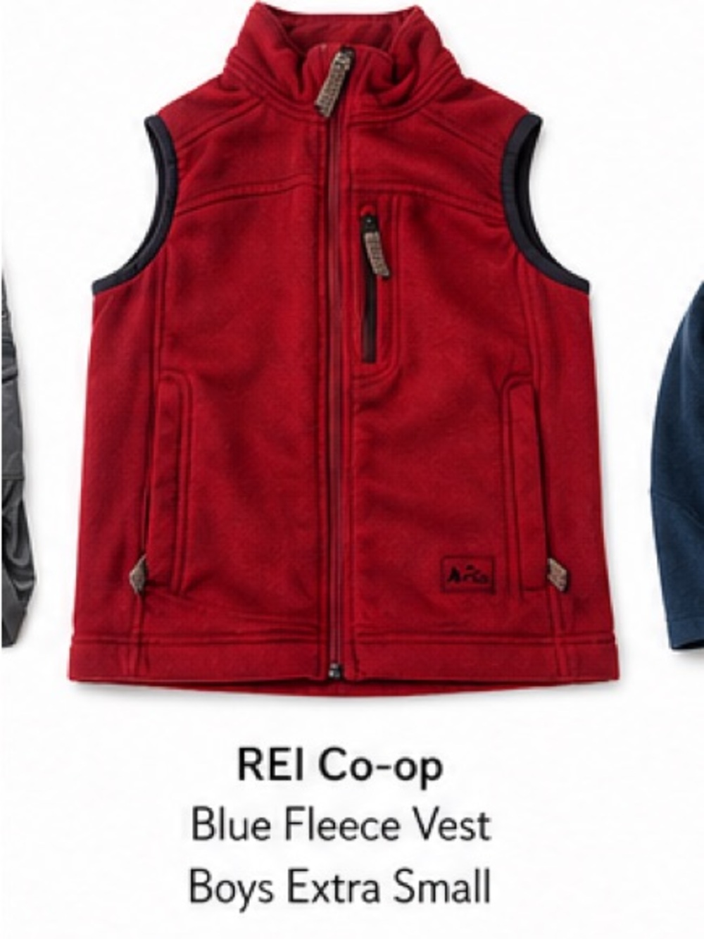REI Co-op Blue Fleece Vest - Boys Extra Small